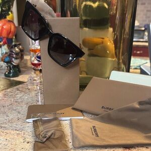 Brand new Burberry Black Square Sunglasses.